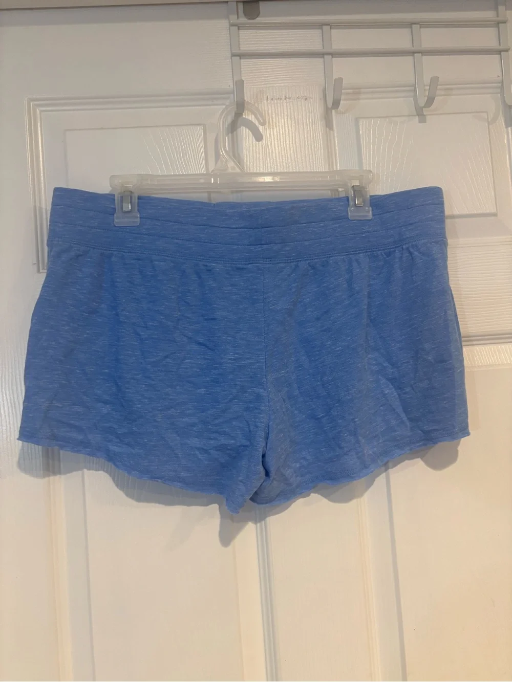 PINK Victoria's Secret Heather Blue Lace-Up Athletic Shorts
